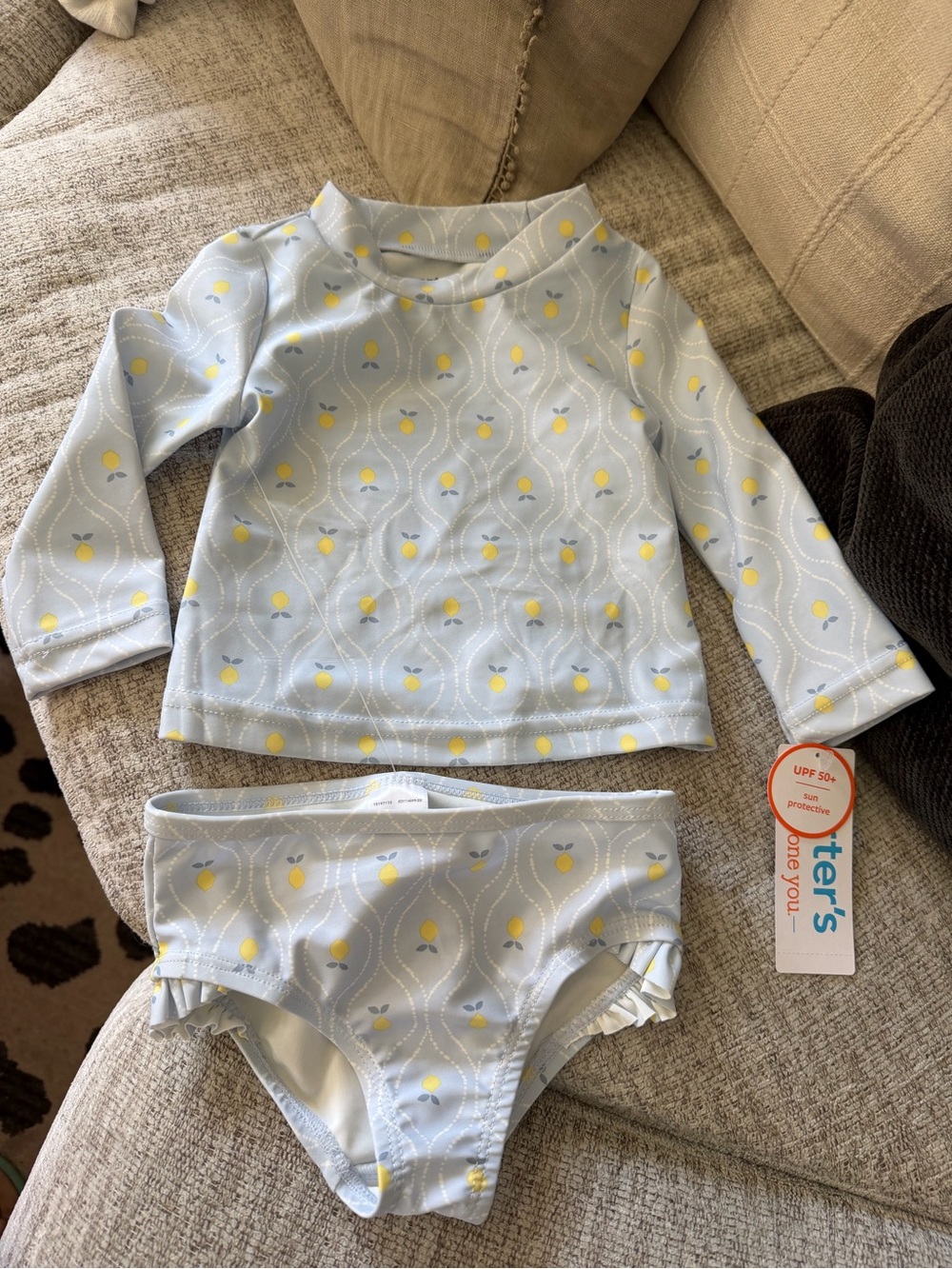 NWT Carter’s 2 pc baby swimsuit 6 mth